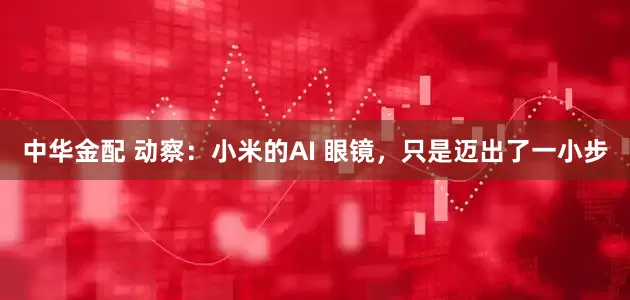 中华金配 动察：小米的AI 眼镜，只是迈出了一小步